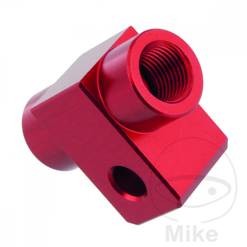 Straight 2-way distributor adapter for brake hose TYP811 M10 X 1.00 757.04.57