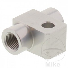 Straight 2-way distributor adapter for brake hose TYP811 M10 X 1.00 757.09.48