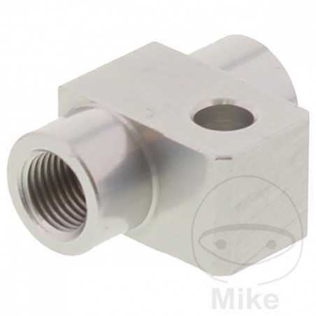 Straight 2-way distributor adapter for brake hose TYP811 M10 X 1.00 757.09.48