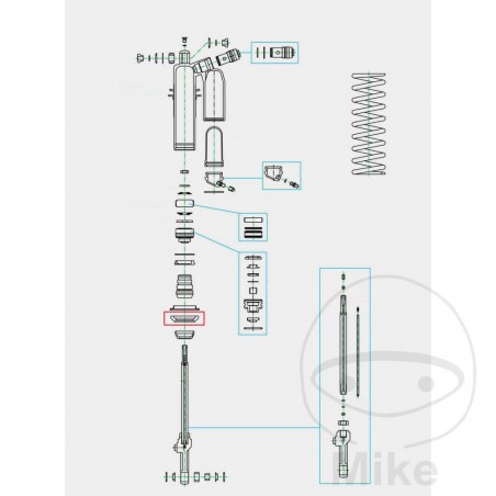 KAYABA Spare shock absorber spring spacer 773.12.05