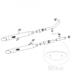 SITO Full exhaust motorcycle SILVERTAIL K02 782.14.57