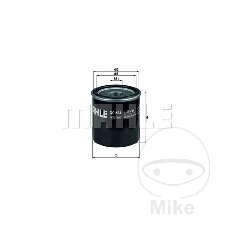 MAHLE FILTER, OIL OC534 310.46.76