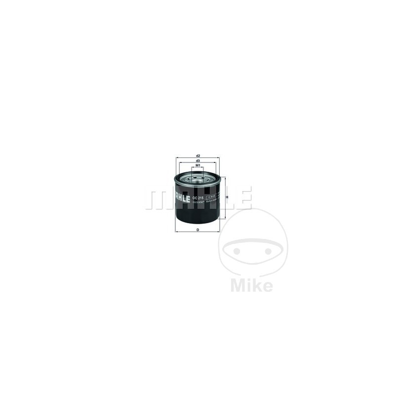 MAHLE FILTRO DE ACEITE OC215 310.91.54