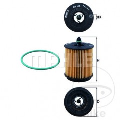 MAHLE FILTER, OIL OX258D 313.52.41
