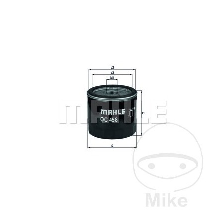 MAHLE FILTER, OIL OC458 313.67.44