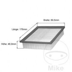 MAHLE Filtro de aire variador LX152 314.13.55