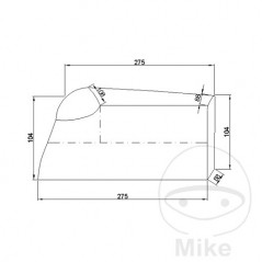 JMP Motorcycle cover 500-1000CC 711.56.01