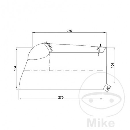 JMP Motorcycle cover 500-1000CC 711.56.01