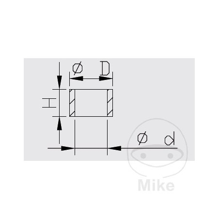 KAYABA Casquillo de compresión 6X8X3.8 MM 773.05.80