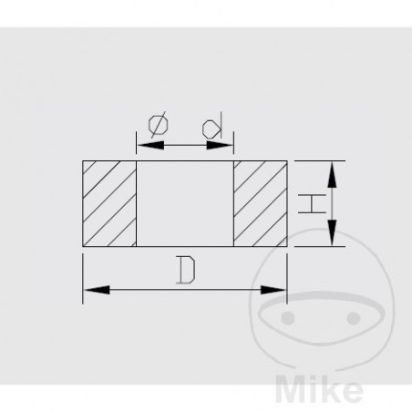KAYABA Piston rod bushing 5X8X5 MM 773.06.03