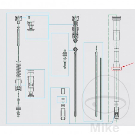 KAYABA Casquillo de friccion para amortiguador 42X44X4 MM 773.06.04