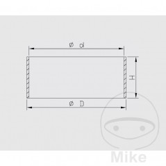 KAYABA Friction bush for shock absorber 42X44X4 MM 773.06.04