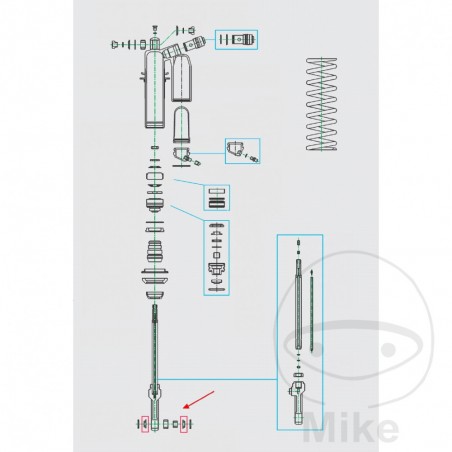 KAYABA Bearing needle cage for piston rod 773.12.09
