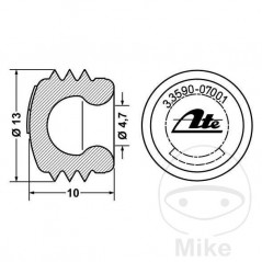 Guardapolvos para válvula pinza de freno 13 MM MQ 4420301 442.12.02