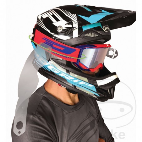 Cable holds motocross mask sheets GREEN SYSTEM 712.00.85