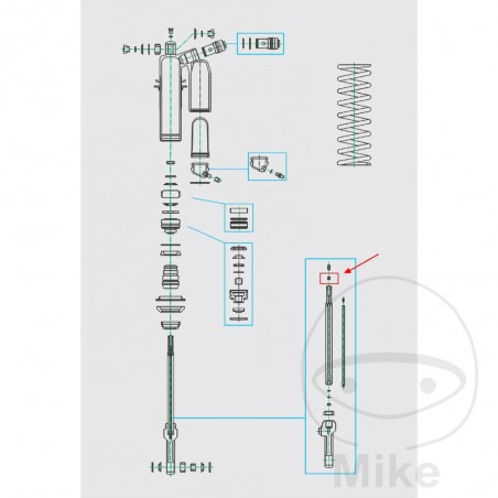 KAYABA Needle guide for piston rod 4 X 6 7 773.06.27
