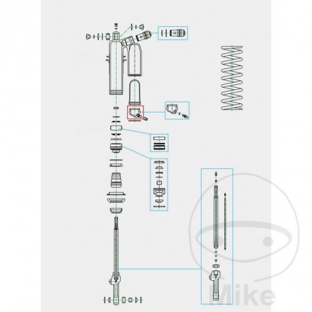 KAYABA Shock absorber gas tank cap 50 MM 773.11.51