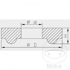 KAYABA Stop rubber for shock absorber head 16 MM 773.11.80
