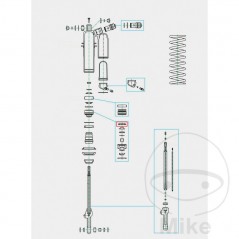 KAYABA Goma de parada para cabezal amortiguador 16 MM 773.11.80