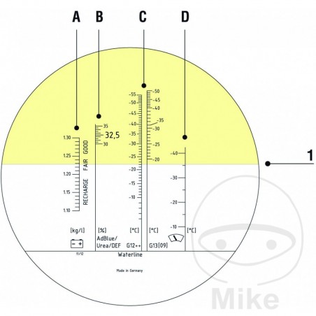 JMP Comprobador de anticongelante óptico 614.50.10