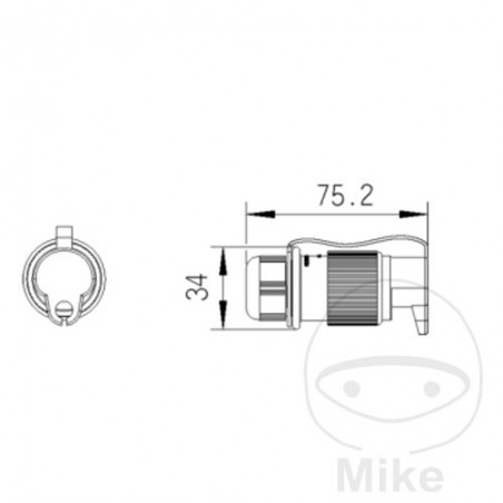 Conector enchufe macho sistema de arranque 706.01.63