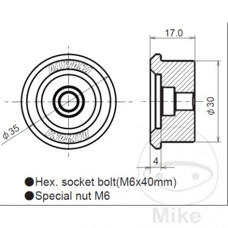 DAYTONA Handlebar weights 730.08.87