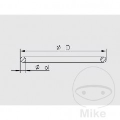 KAYABA shock absorber gasket for motorcycle 38 X 44 3.1 MM 773.11.88