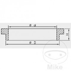 KAYABA Shock absorber cap cylinder 50/16 MM 773.11.89