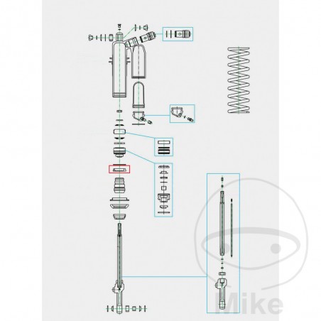 KAYABA Shock absorber cap cylinder 50/16 MM 773.11.89