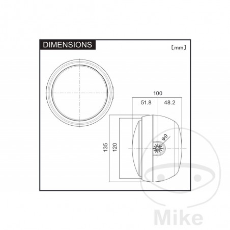 DAYTONA Faro delantero con luz de cruce y posición 4 3/4" LED 705.14.78