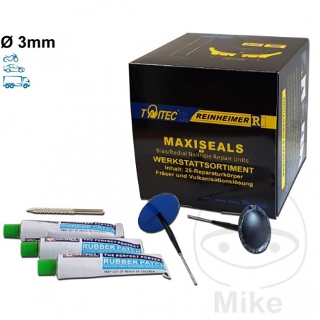 REINHEIMER Kit reparación pinchazos neumáticos tubeless moto MAXI SEAL 3 MM 519.02.39
