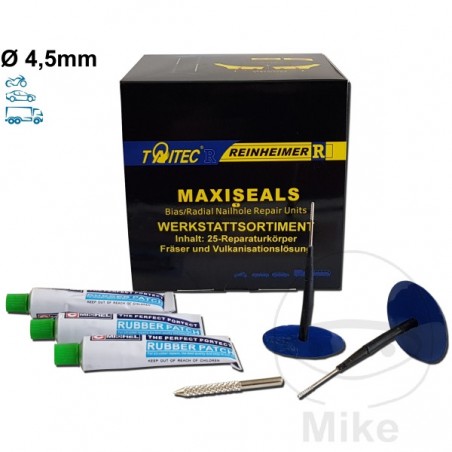 REINHEIMER Motorcycle tubeless tire puncture repair kit MAXI SEAL 4.5 MM 519.02.40