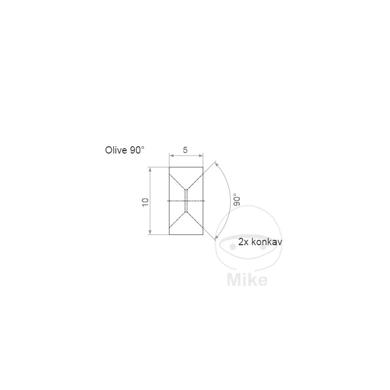 Brake hose terminal TYP010 757.04.83