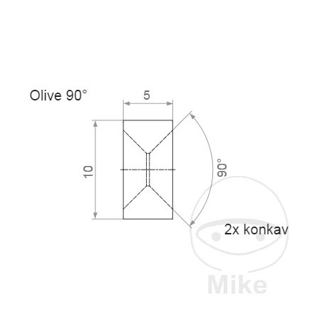Brake hose terminal TYP010 757.04.83