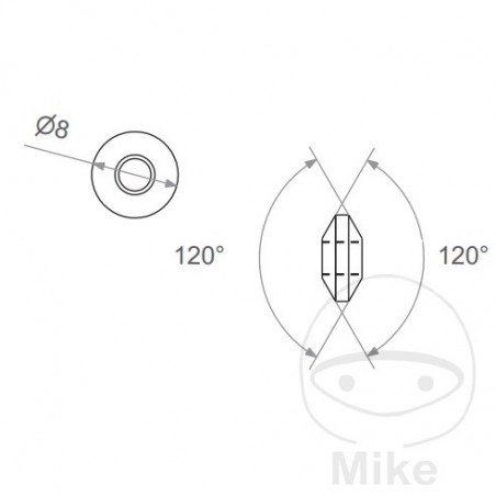 Brake hose terminal TYP008 757.25.48