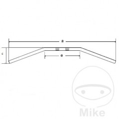 TRW Manillar de acero 22 MM DRAGBAR 765.80.99