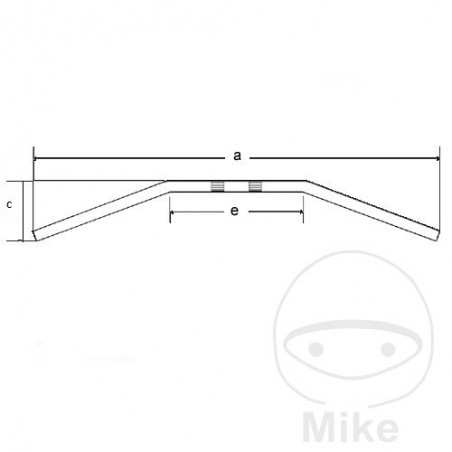 TRW Manillar de acero 22 MM DRAGBAR 765.80.99