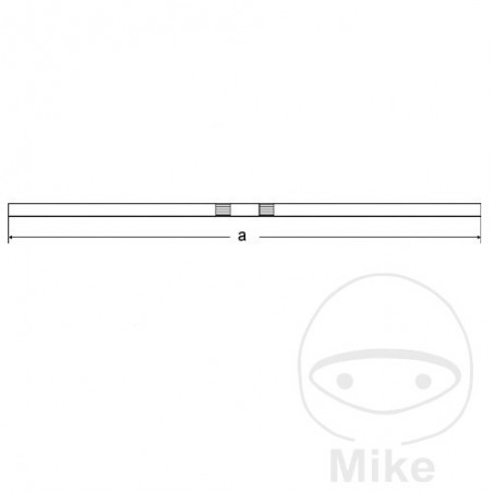 FEHLING straight steel handlebar 22 MM 730.38.52