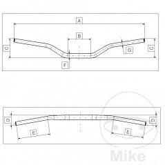 DOMINO Motocross Handlebar 28 MM 772.02.83