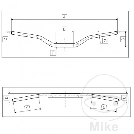 DOMINO Manillar motocross 28 MM 772.02.83