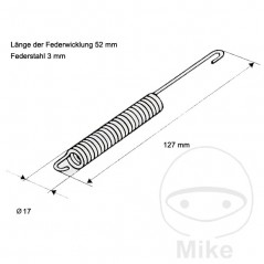 MUELLE PARA CABALLETE CENTRAL 710.53.31