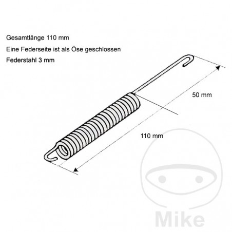 MUELLE PARA CABALLETE CENTRAL 710.53.49