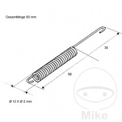 MUELLE PARA CABALLETE CENTRAL 710.53.98