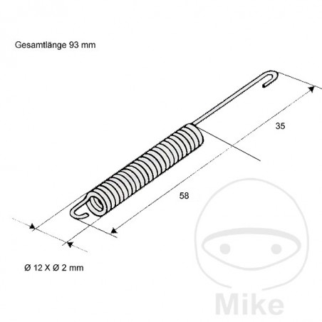 MUELLE PARA CABALLETE CENTRAL 710.53.98