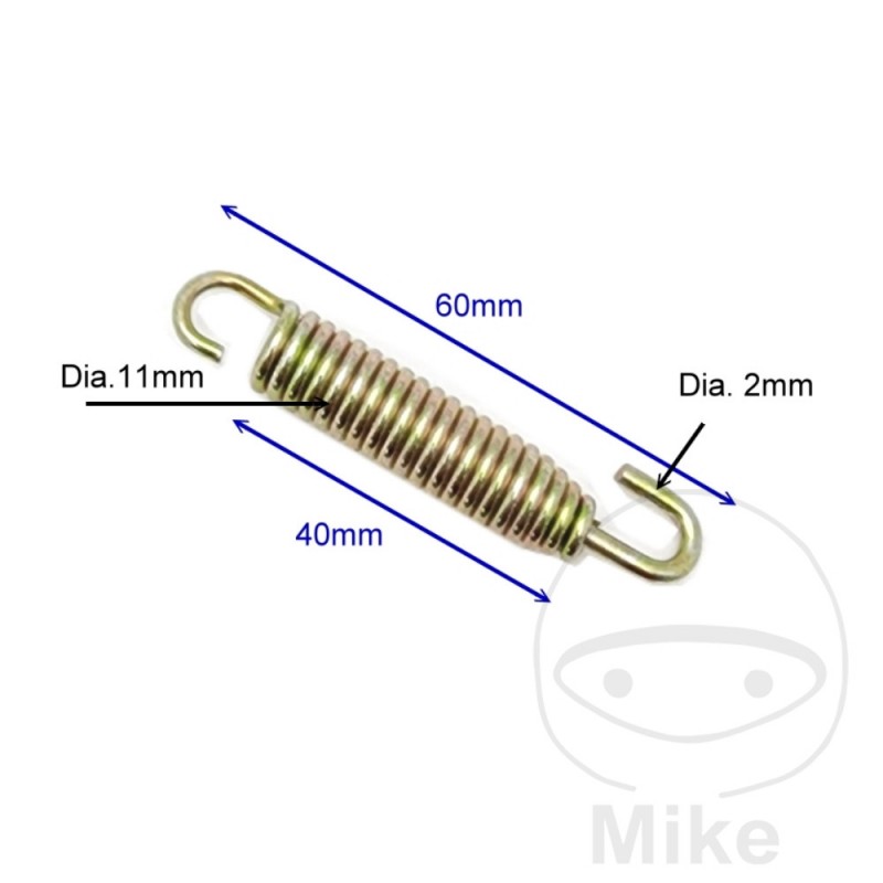 JMP Set of 4 silent exhaust springs 60 MM 764.00.00