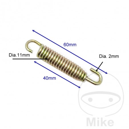 JMP Set of 4 silent exhaust springs 60 MM 764.00.00