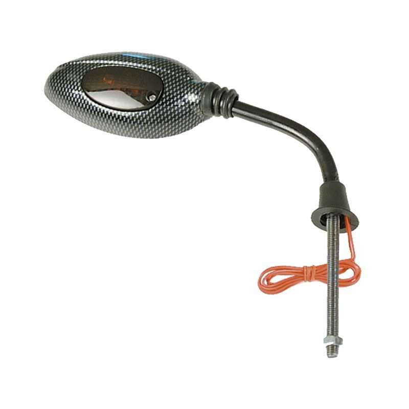V PARTS Espejo retrovisor exposicion rosca larga derecho ahumado M8 E211D