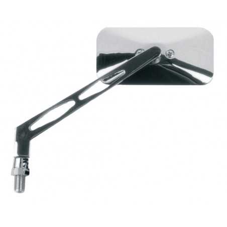 V PARTS Espejo retrovisor rectangular izquierdo para moto custom - No homologado E449I