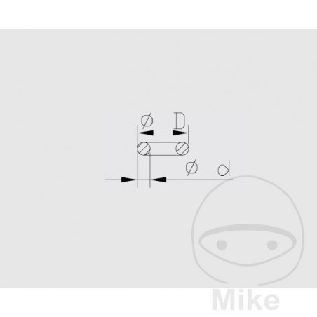 KAYABA Junta de tornillo purgador horquilla 1.8 X 7.5 MM 773.06.30