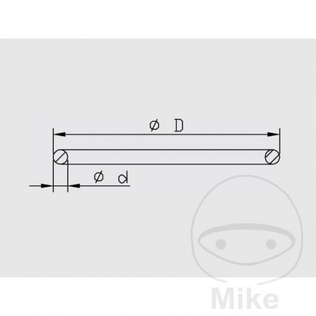 KAYABA Junta amortiguador para moto 3.5 X 47 MM 773.06.32